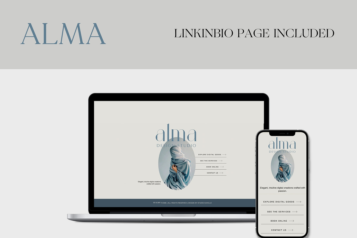 ALMA Wix Services Website Theme, a Websites & App Template by Studio Suvelle (Photo 8 of 10)