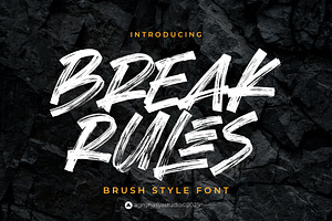 Break Rules, a Handwritten Font by agnyhasyastudio
