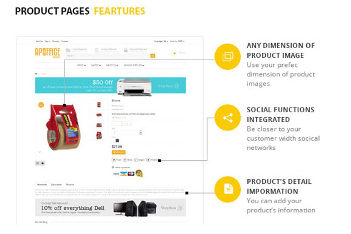 Ap Office Prestashop Theme, a Landing Page Template by apollotheme (Photo 7 of 7)