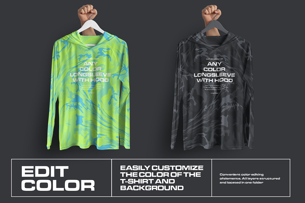 Mockup Long Sleeve Shirt SunProtect, a Shirt Mockup by Grow Design Craft Studio (Photo 2 of 7)