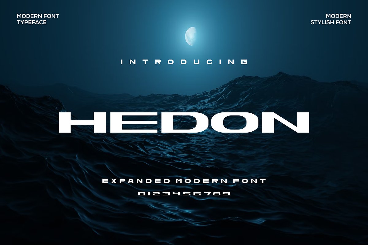 Hedon Font, a Sans Serif Font by agusariyadi (Photo 1 of 5)