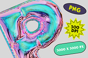 Blow - 3D Holographic Font, a Graphic by Alina Sh (Thumbnail 3 of 7)