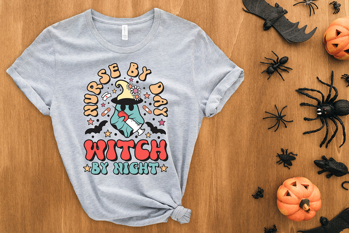 Halloween Nurse Sublimation Bundle, a Graphic by CraftlabSVG (Photo 8 of 15)