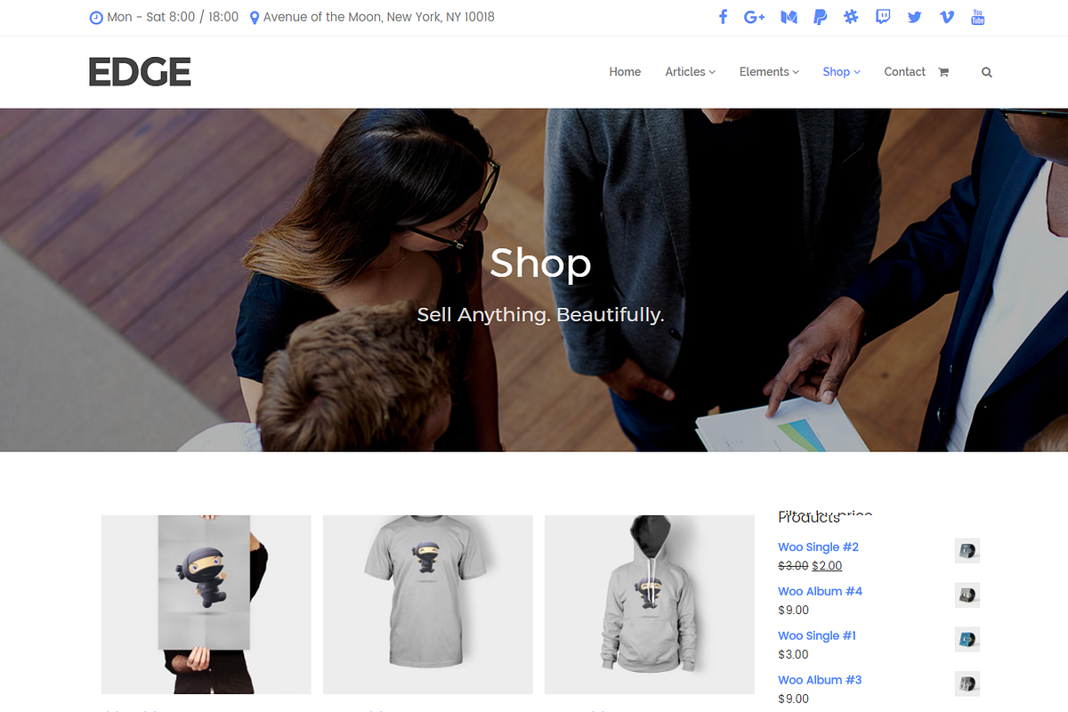 Edge Business WordPress Theme, a WordPress Template by Visualmodo (Photo 6 of 18)
