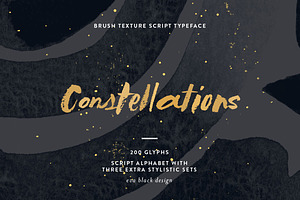 Constellations Textured Script