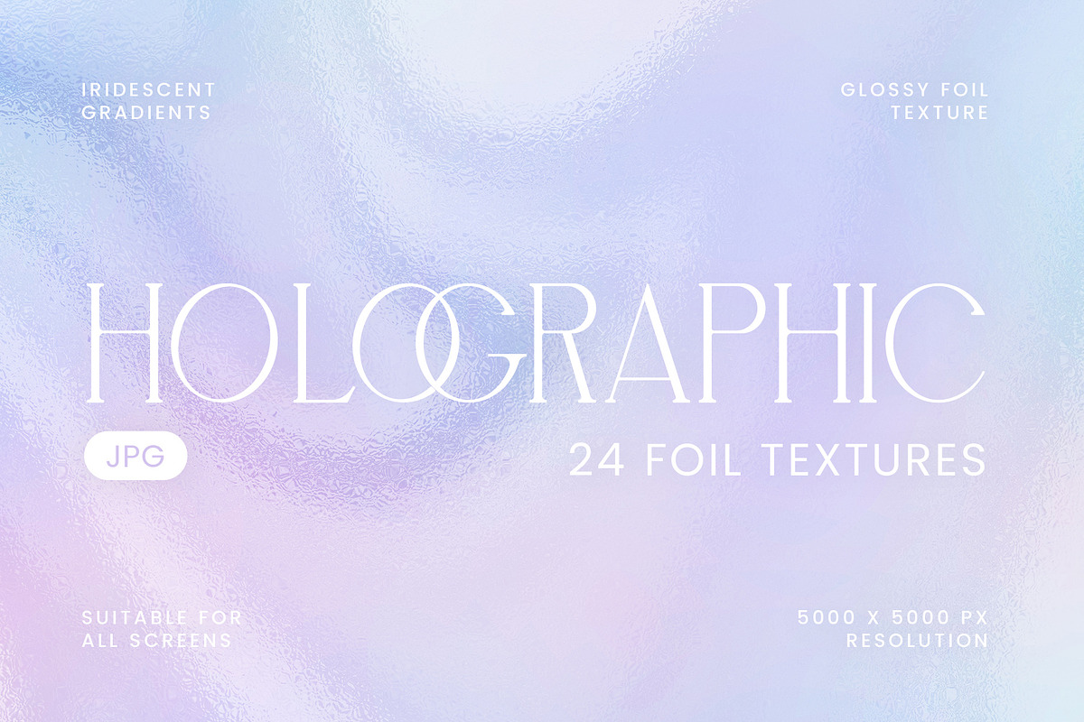 Holographic Foil Paper Textures, a Texture Graphic by Aurora Graphics (Photo 1 of 5)