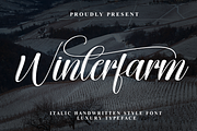 Winterfarm | Script Font, a Handwritten Font by Scratchones (Thumbnail 1 of 9)