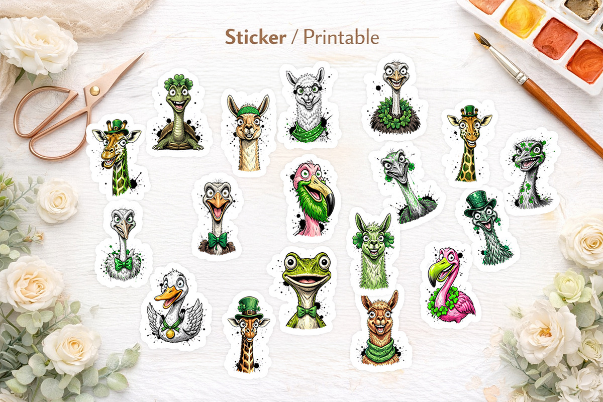 St Patricks Animal Sublimation, an Illustration by Artnoy (Photo 7 of 8)