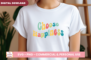 Choose Happiness SVG Cut Files