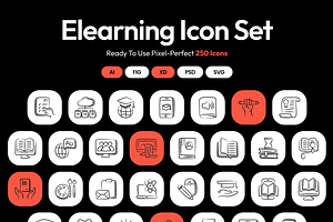 Elearning Icon Set