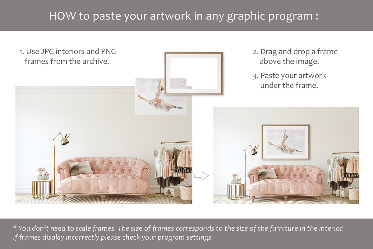 ROSIE'S NURSERY Wall&Frame Mockups, a Poster Template by MyHomeMockups (Photo 11 of 11)