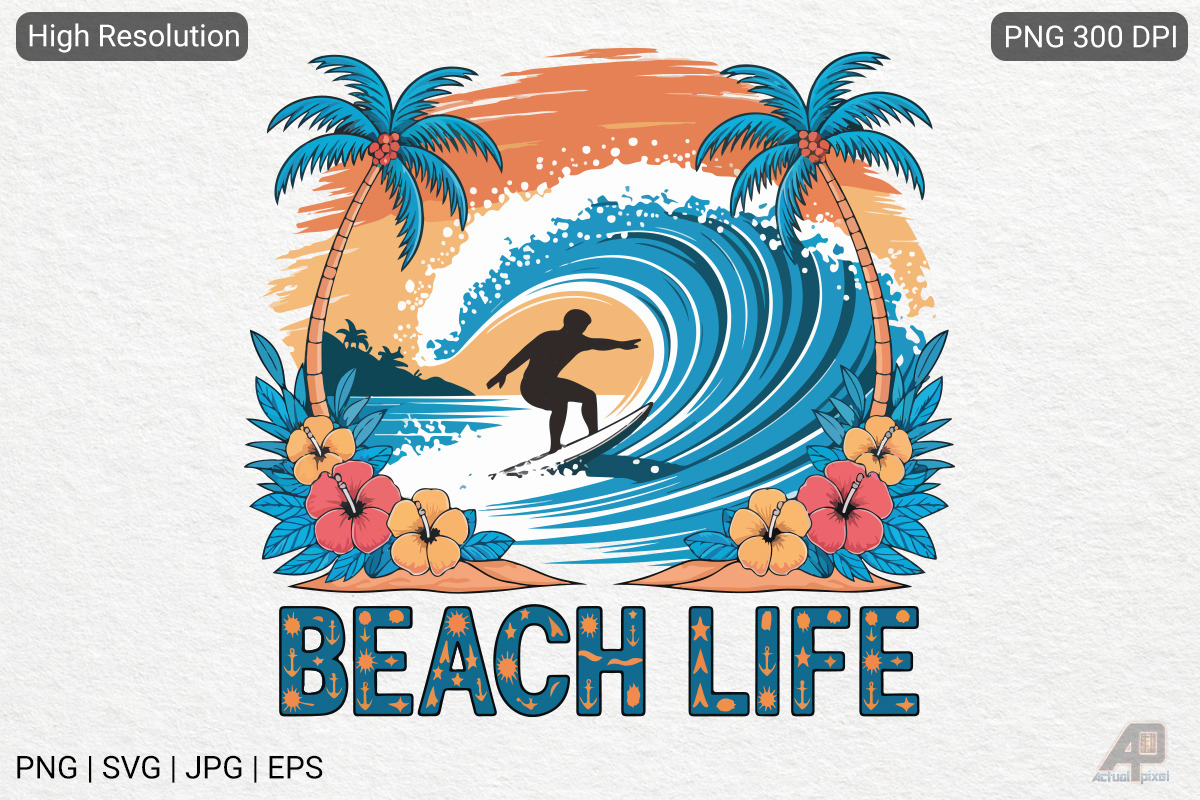 Summer Surfing Sublimation Bundle, a Photo by Actual Pixel (Photo 5 of 13)