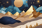 Gold Autumn Landscape & Sky, a Background Graphic by by creative paper (Thumbnail 18 of 18)