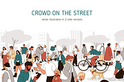 People crowd walking on city street, a Person Illustration by Good Studio (Thumbnail 1 of 3)