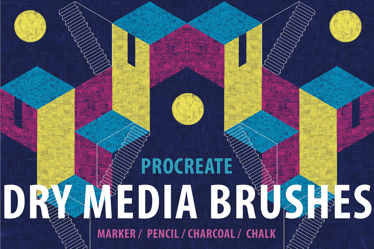 Procreate Dry Media Brushes, a Brush Add-On by Amy Louise Baker (Photo 1 of 10)