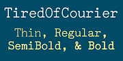 TiredOfCourier, a Font by Ingrimayne Type (Thumbnail 1 of 11)