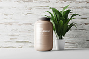 Supplement Jar Mockup, a Cups & Container Mockup by pmvch (Thumbnail 7 of 9)
