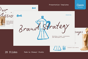 Café Brand Strategy Presentation, a Presentation Template by ShowUp! Studio