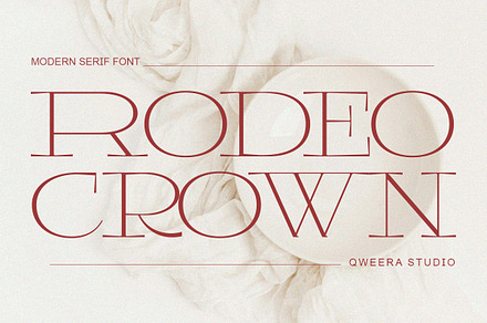 Rodeo Crown - Luxury Thin Serif, a Serif Font by Qweera Studio
