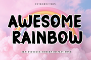 Awesome Rainbow, a Script Font by InermediaSTUDIO (Thumbnail 1 of 8)
