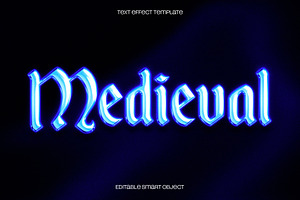 Gothic Chrome Text Effect, a Layer Style Add-On by dokudokunomi