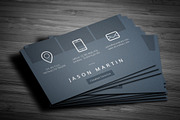 Clean Minimal Dotted Business Card, a Business Card Template by bouncy (Thumbnail 2 of 4)