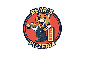 Bear’s Pizzeria – Fresh & Tasty Ever, an Animal Illustration by Izdihaar_Studio