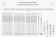 Realistic Pencil Procreate Brushes, a Brush Add-On by Julia Dreams (Thumbnail 6 of 11)