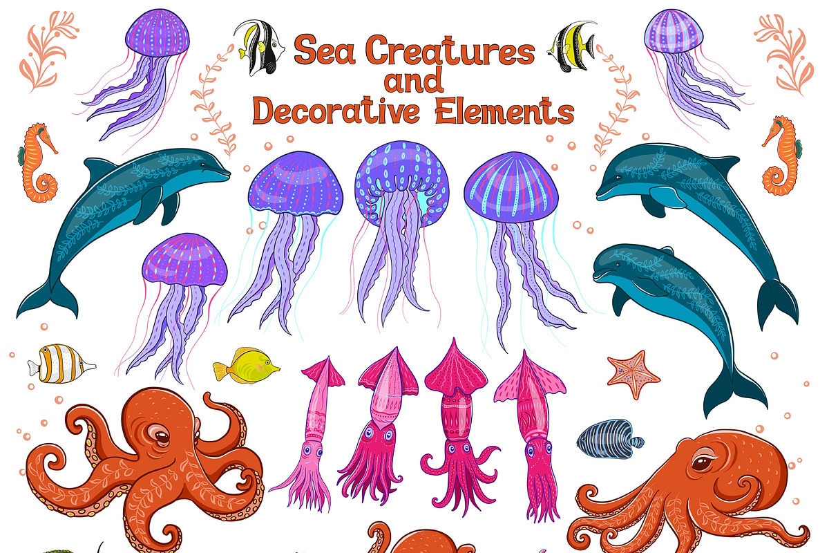 SEA CREATURES, an Animal Illustration by Irina Skaska (Photo 2 of 12)