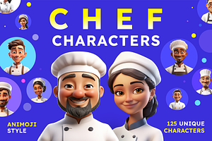 Chef Characters, a Characters & Person 3D Model by Digital Blood