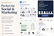 32 Hand-Drawn Avatar Illustrations, an Object Graphic by Nerokanji_Designs (Thumbnail 5 of 5)