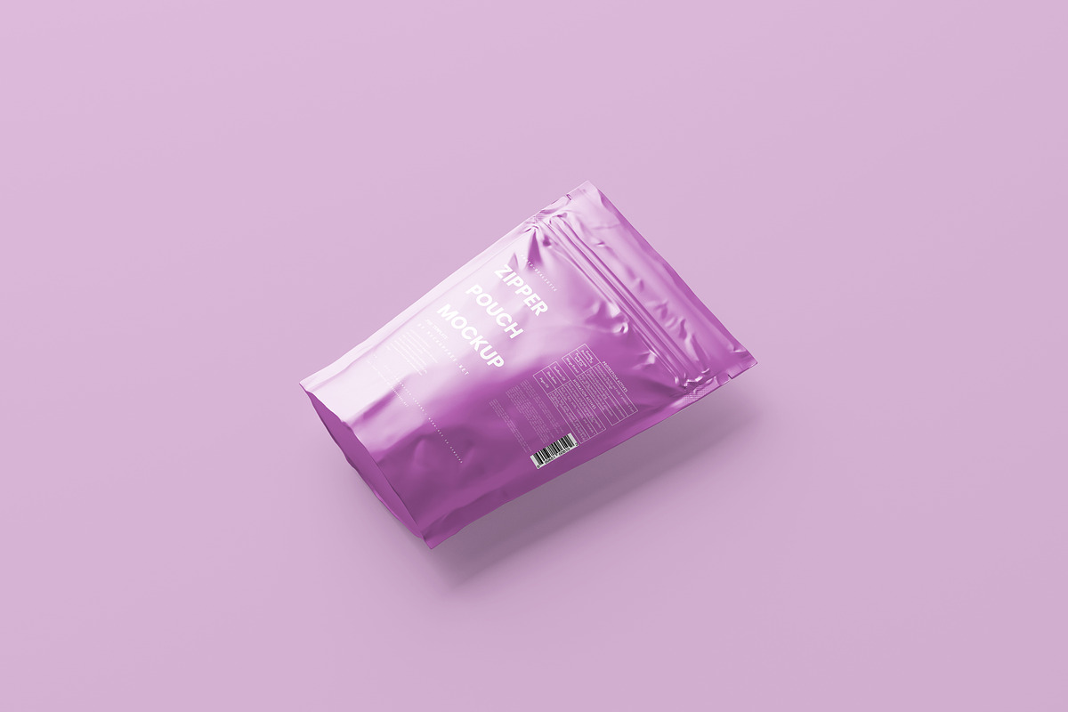 Zipper Pouch Mockup, a Packaging Mockup by MockupFree.Net (Photo 3 of 5)