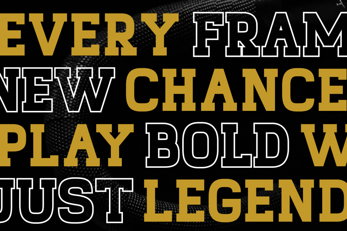 Gearmax Bold Serif Sport Font, a Slab Serif Font by Vadovastd (Photo 3 of 7)