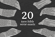 20 Ripped Bible Verse Assets, an Object Graphic by Greater Worth (Thumbnail 1 of 9)