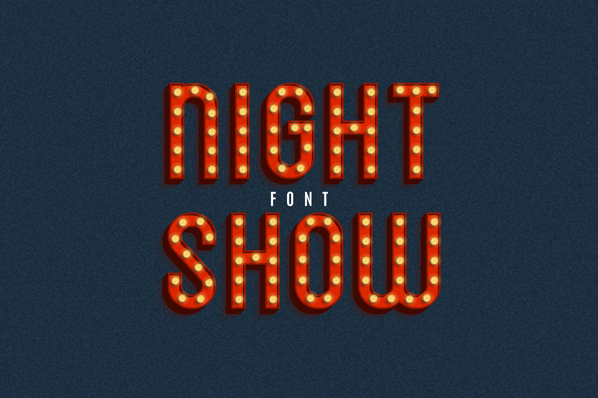 Night Show SVG Font