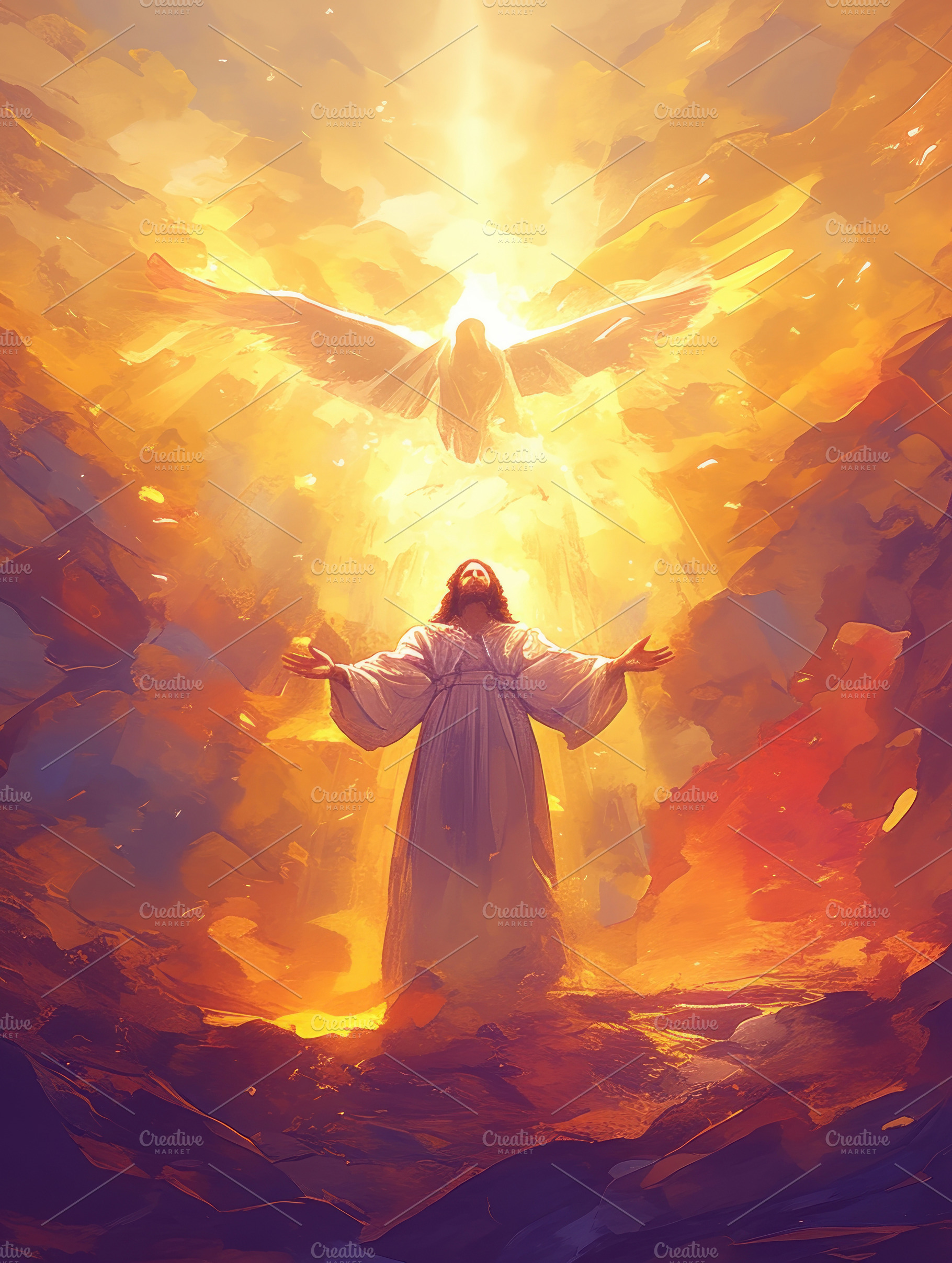 Jesus Christ and the Holy Spirit, a Photo by Pictures for you!!!!!!!!!