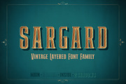 Sargard Font Family, a Serif Font by Sentavio (Thumbnail 1 of 4)