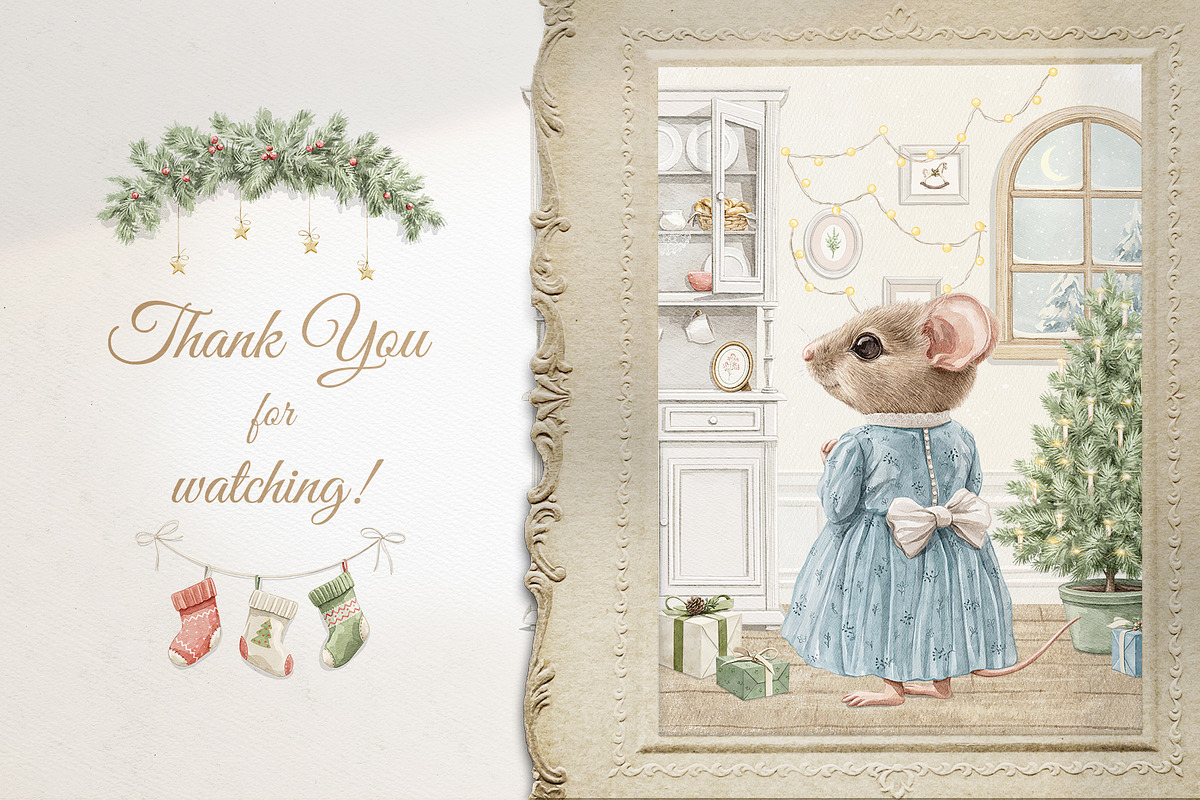 Christmas cozy party, an Animal Illustration by Mimomy (Photo 14 of 14)