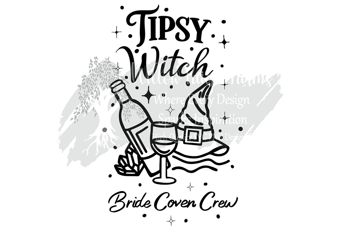 Witchy Bachelorette Shirt Bundle PNG, an Object Graphic by Willow Paige Farms (Photo 4 of 8)