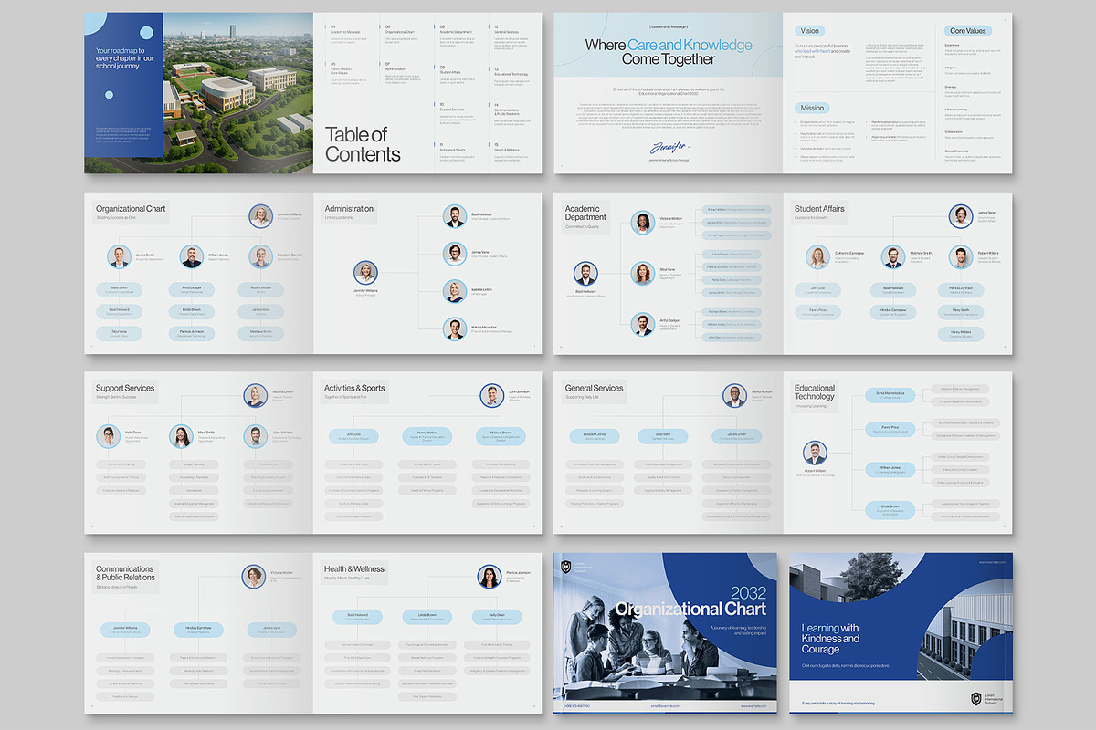 Organizational Chart Template preview 3