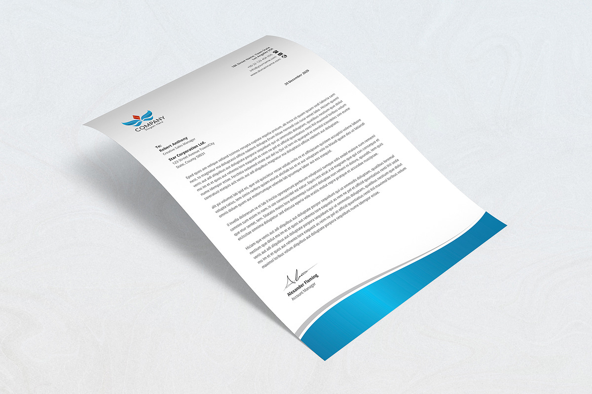Letterhead and Invoice Bundle, a Stationery Template by DesignDevisers (Photo 6 of 19)