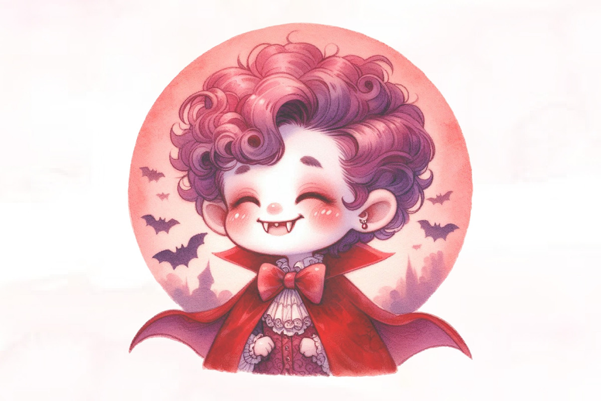 Watercolor Cute Halloween Clipart Bu, an Illustration by Designking (Photo 2 of 4)