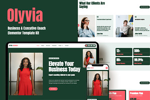 Business Coach Elementor Olyvia, a WordPress Template by OKThemes Studio