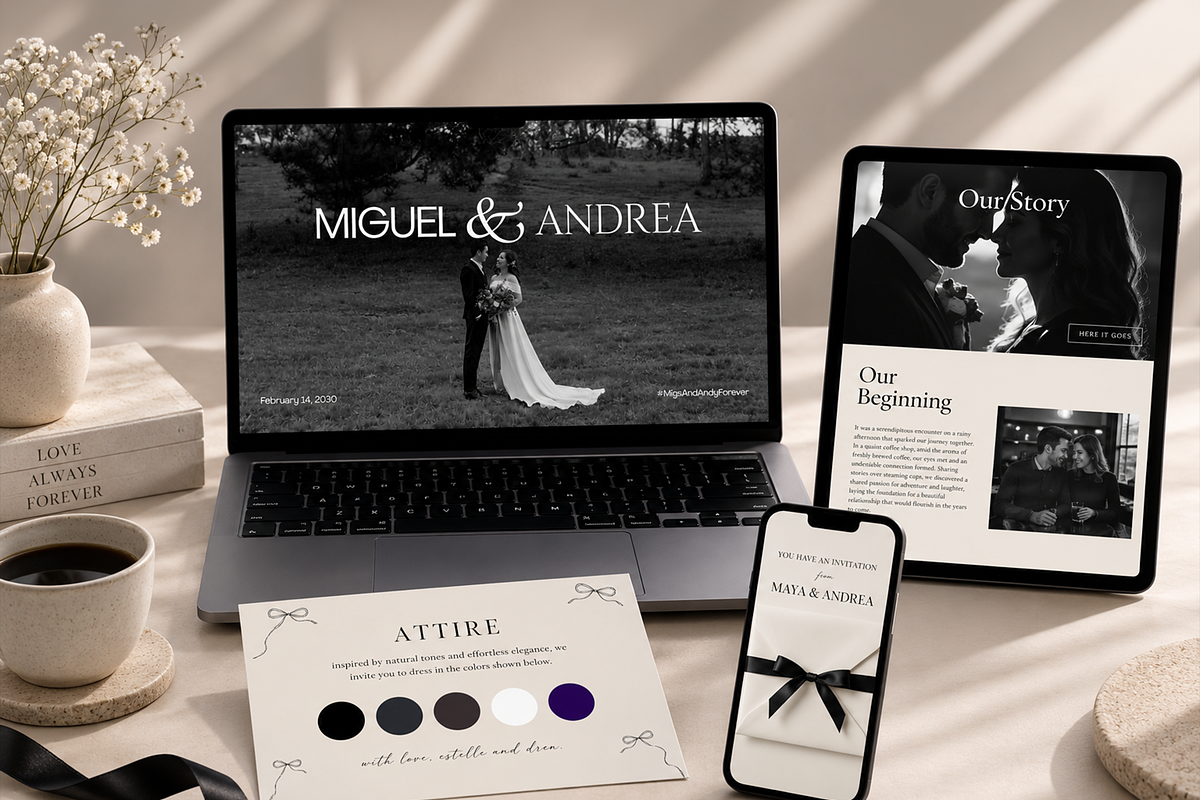 Wedding Website Canva Template, an UI Kit Template by SKVidz (Photo 3 of 7)