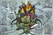 Zombies set, a Pattern Graphic by ArtOwl (Thumbnail 1 of 5)