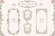 Flowering Watercolor Clip Art, a Decorative Illustration by Ekaproeka (Thumbnail 6 of 7)
