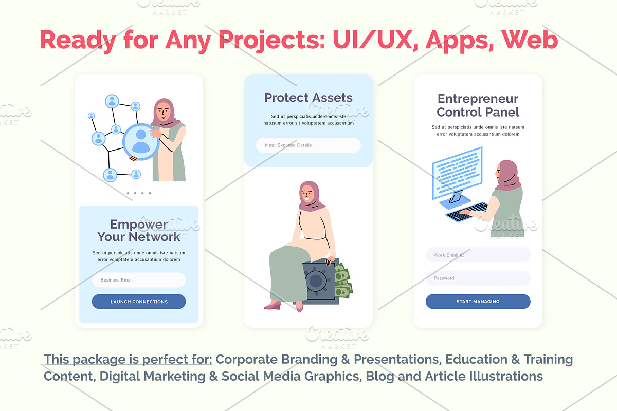 Muslim Female Entrepreneurs, an Object Graphic by 35lab (Photo 4 of 7)