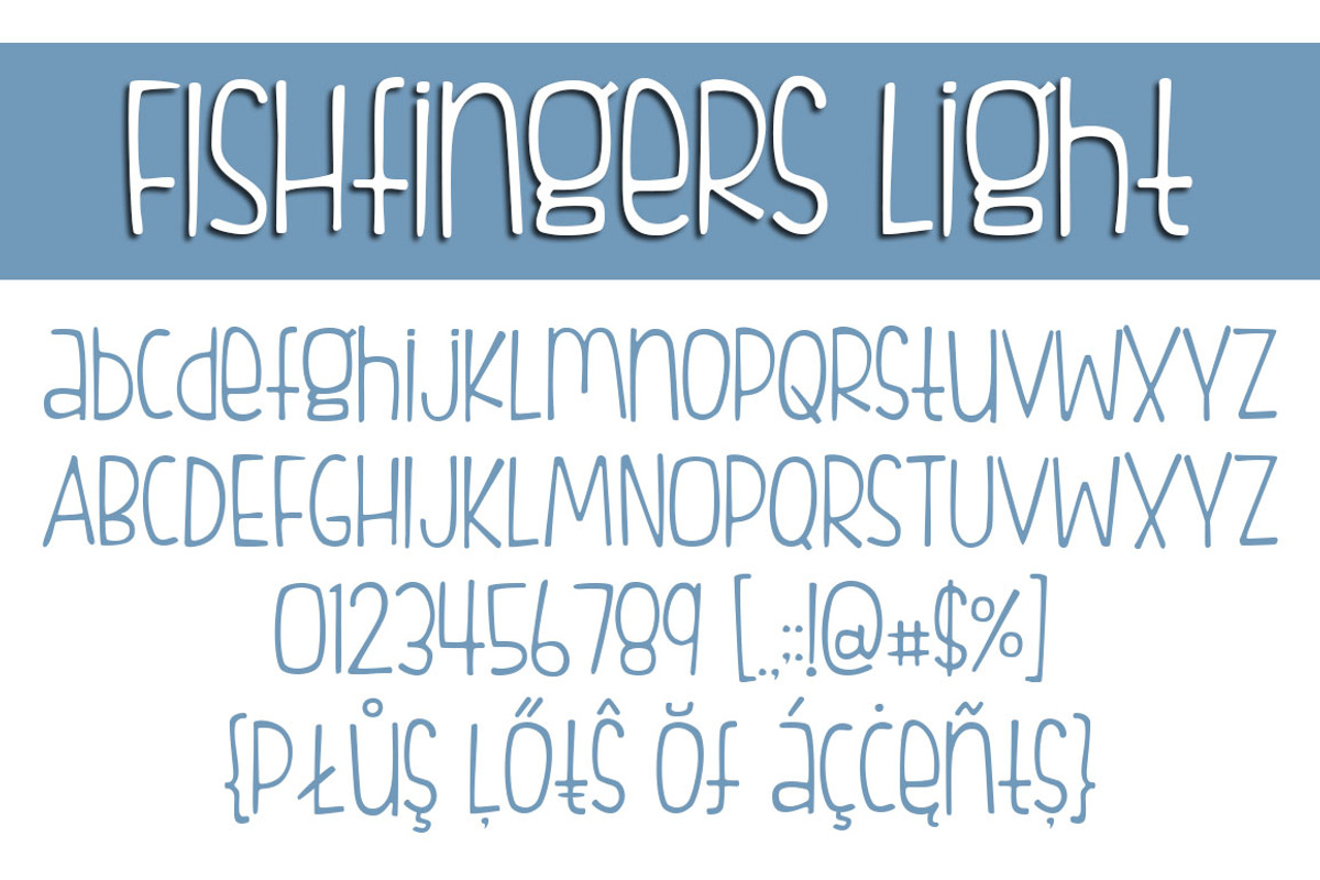Fishfingers Font Family preview 3