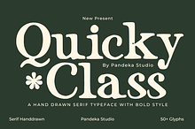 Quicky Class - Handdrawn Serif