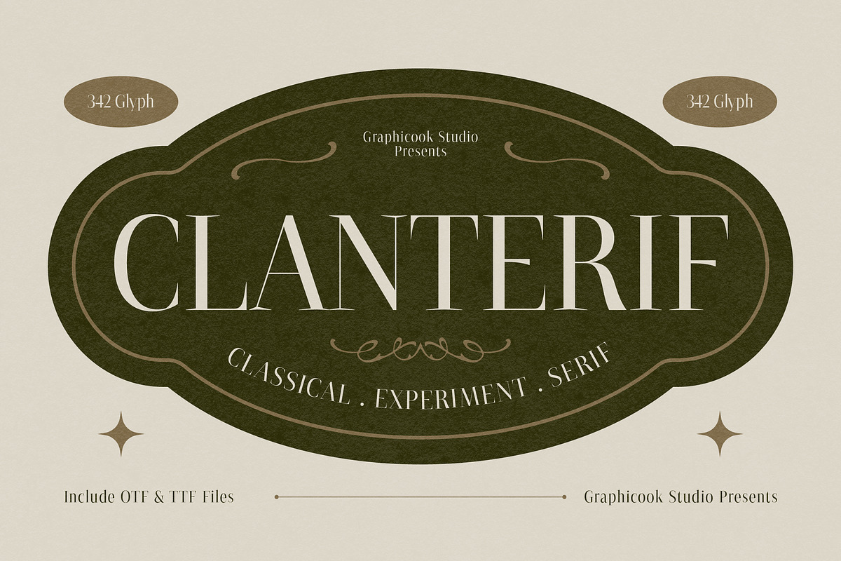 Clanterif, a Serif Font by graphicook (Photo 1 of 10)